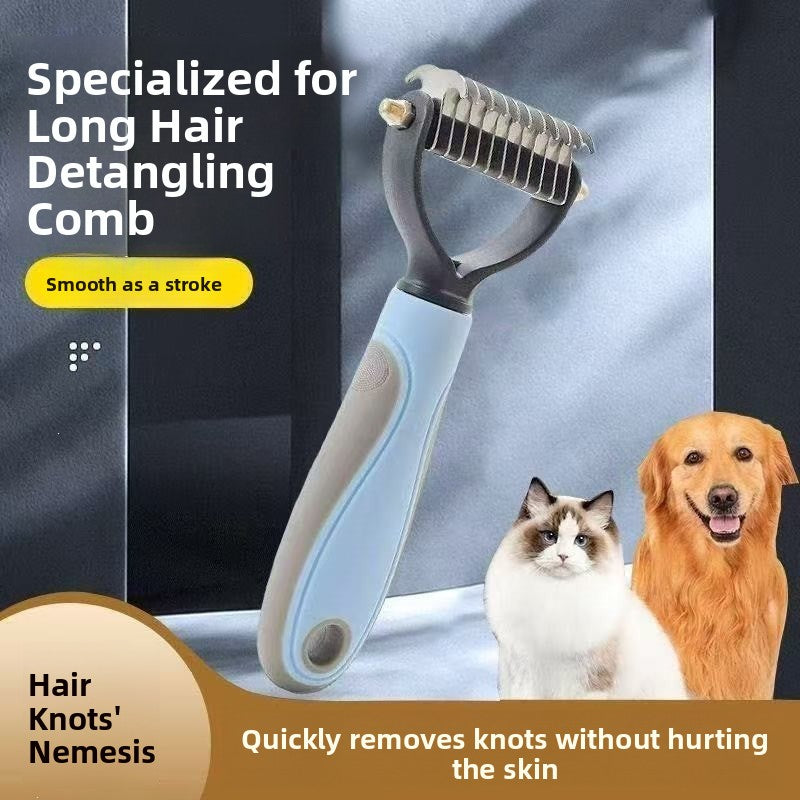 LumiFur DualGlide 2-in-1 Pet Detangling & Dematting Comb - LumiFur
